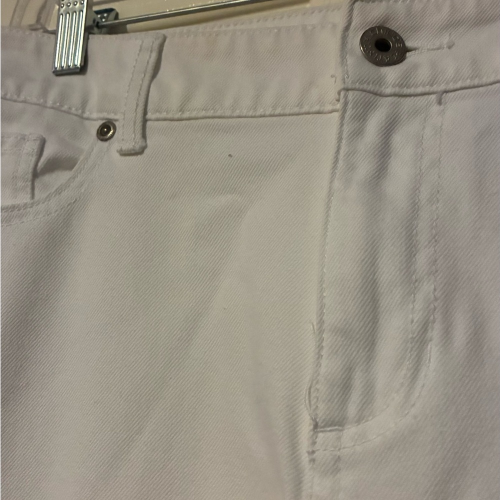 Chico's White Straight Leg Jeans - Picture 2 of 3
